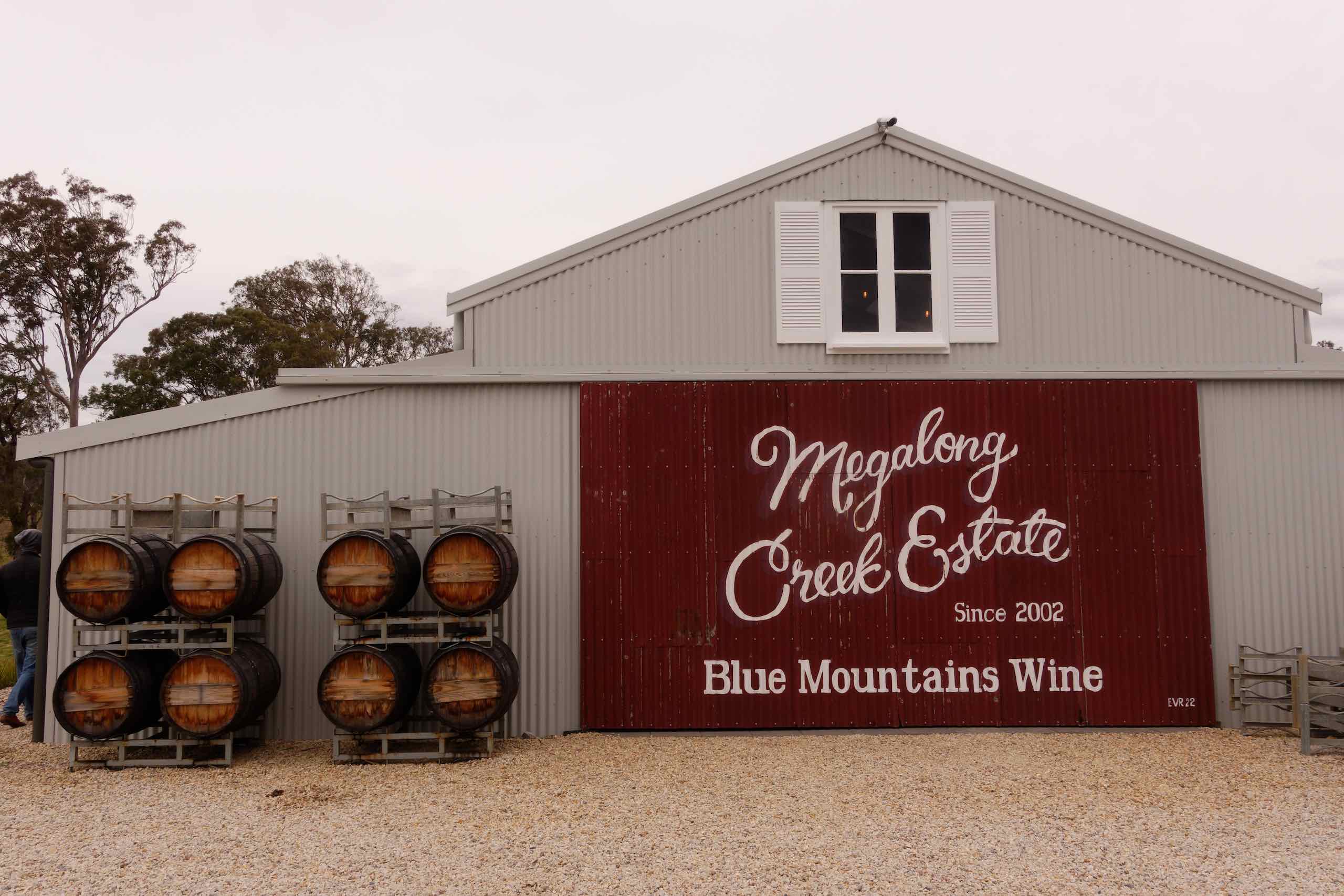 Day 2: Wine tasting at Megalong Creek Estate